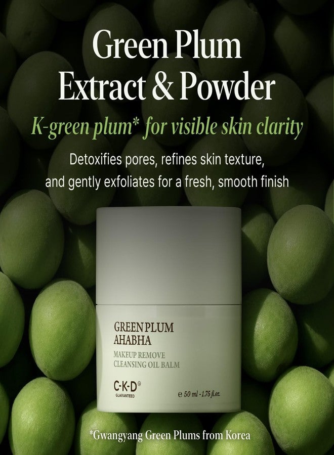 CKD Guaranteed CKD Green Plum AHA·BHA Grinding Cleansing Oil Balm - Sherbet Balm Korean Cleanser for Makeup, Sebum & Blackhead Removal. Exfoliating with 4-Acid Complex for All types of Skin. 1.75 fl oz - Image 4